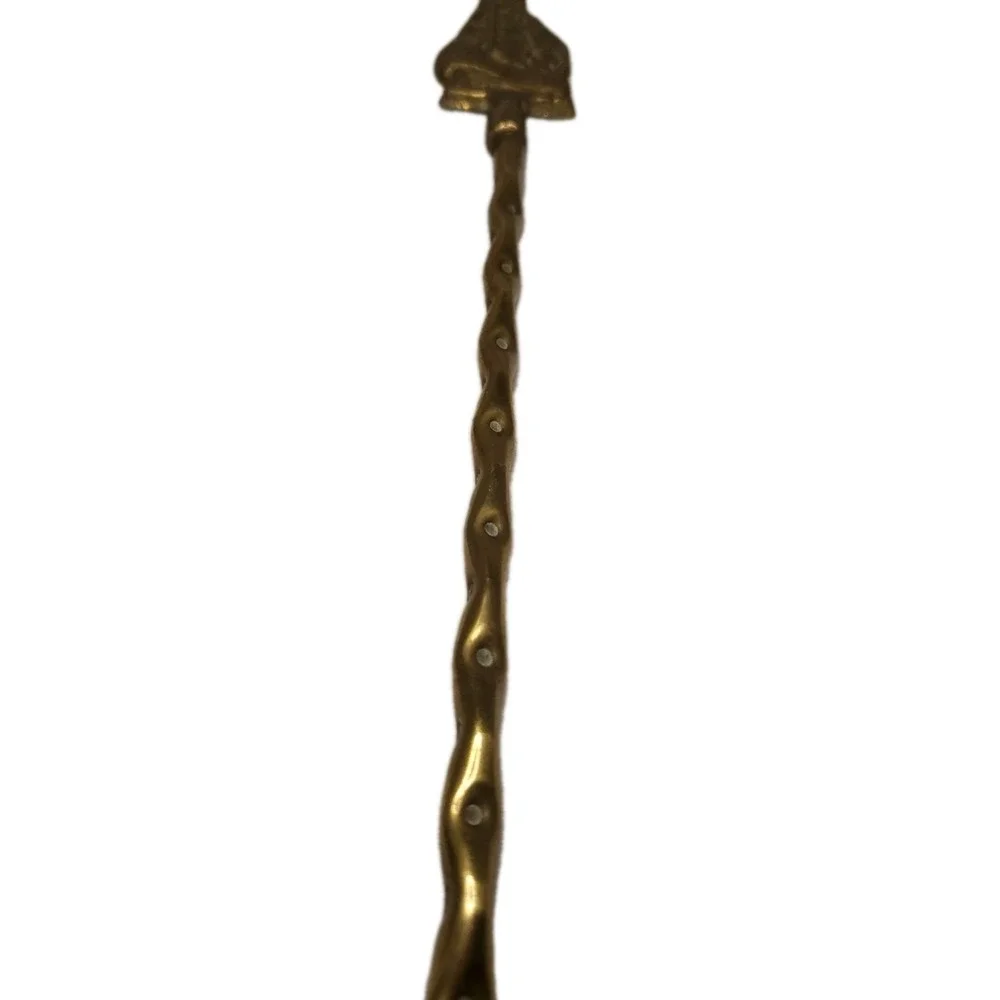 Vintage English BRASS FIREPLACE TOASTING FORK 19 & 3/4 inches Ship With Sails